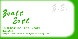 zsolt ertl business card